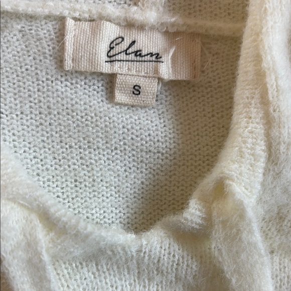 Elan Soft Cozy Cream Graphic Hoodie with Love Print - Picture 9 of 9